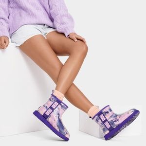 UGG rainboots classic clear mini marble